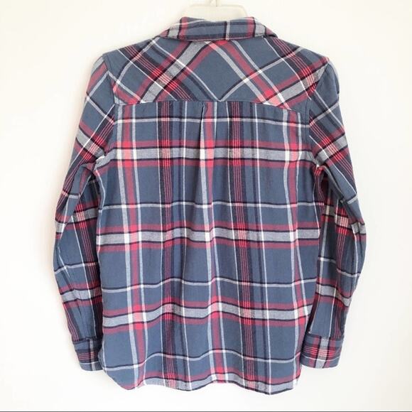 Woolrich Flannel Button Down Blue Red Plaid - Picture 6 of 8